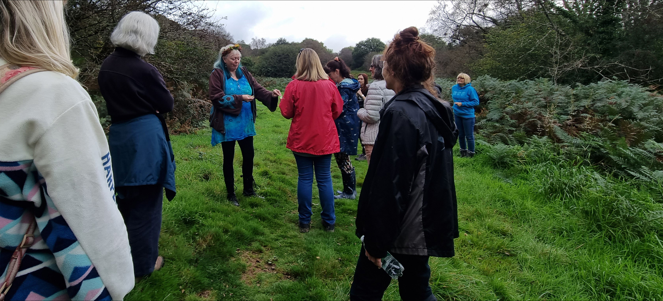 Walkers discovering botanicals with Dryad Gin's Becky Wright