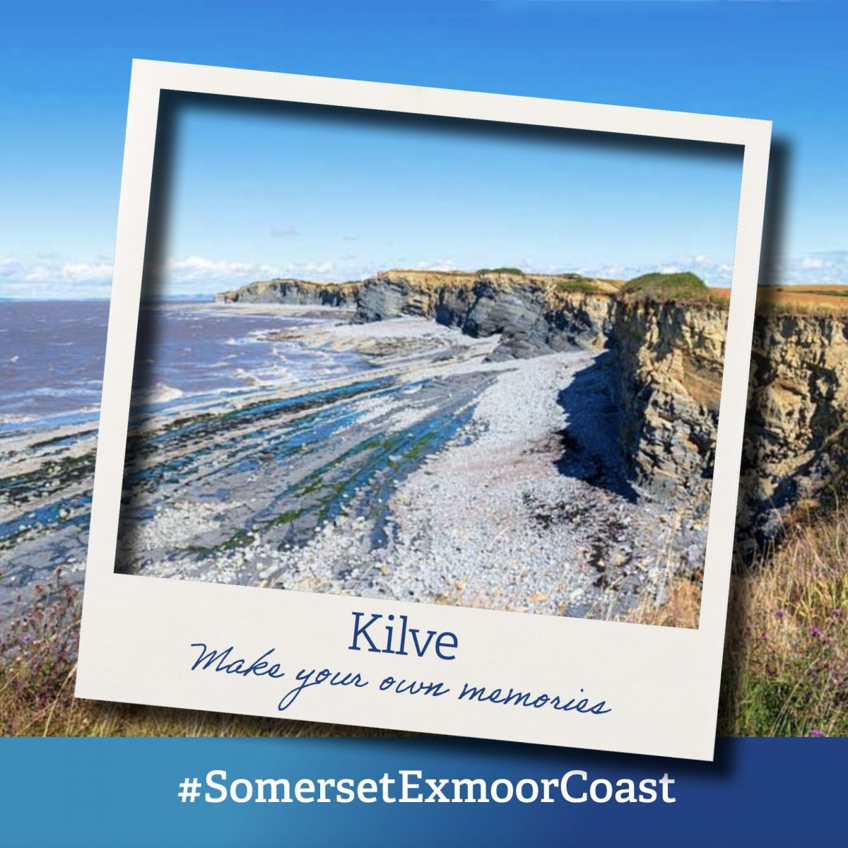 Kilve beach - Somerset Coast Festival polaroid image